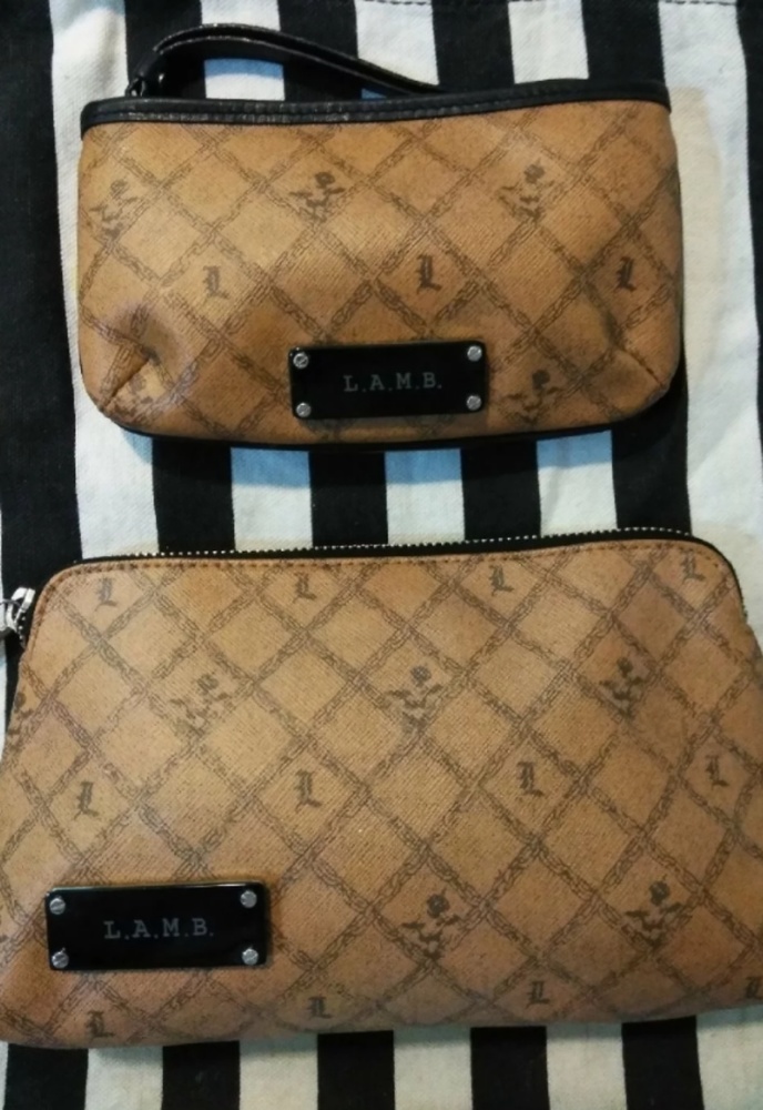 L.A.M.B. Makeup Bag and Zip Pouch